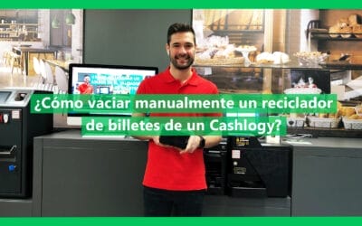 ¿Cómo vaciar manualmente un reciclador de billetes de un Cashlogy?