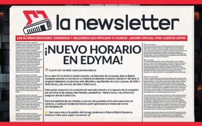 ¡Nuevo horario en Edyma Digital Company! Nos adaptamos a los tiempos: Nueva jornada laboral a partir de abril